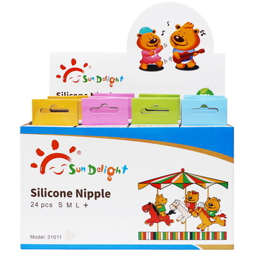 BPA Free 120℃ Standard Rubber Baby Silicone Nipple
