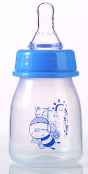 Mini Standard Neck 2oz 60ml PP Newborn Baby Feeding Bottle with window box