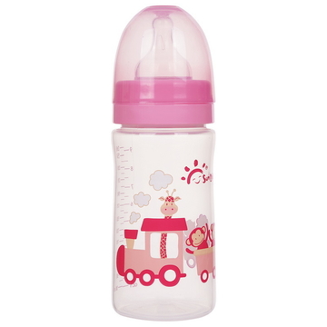 Wide Neck 9oz 260ml Arc Silicone PP Baby Feeding Bottle