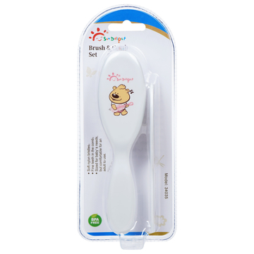 ABS Nylon 110℃ Baby Infant Comb And Brush Set