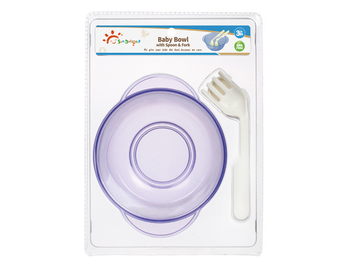 Safe ISO PP Polypropylene PVC Baby Feeding Bowls And Spoons